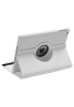 Apple iPad 2/3/4 360 Rotaing Pu Leather with Viewing Stand Plus Free Stylus Case Cover for Apple iPad 2-White